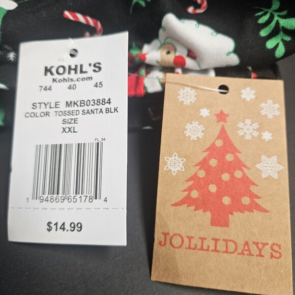 Jollidays XXL Tossed Santa Black Leggings - Picture 3 of 5